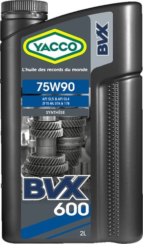 Трансмиссионное масло Yacco BVX 600 75W-90 2л