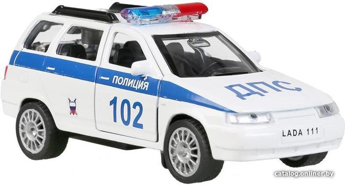 Технопарк Lada 111 Полиция SB-16-67-P(W)-WB
