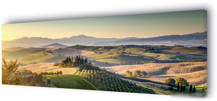 Картина Stamprint Зеленый пейзаж NR014 (45x140)
