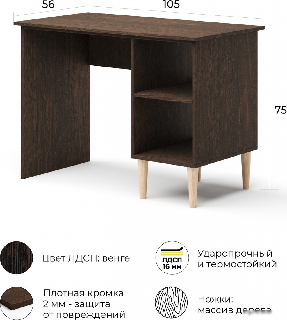 Стол MONOFIX Одос (венге)