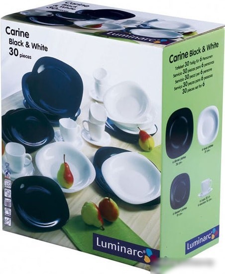 Столовый сервиз Luminarc Carine Black White N1500