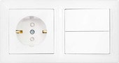 Розетка Bylectrica Стиль 2В-РЦ-715 (белый)