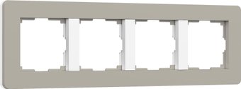 Рамка Werkel Split W0043067 (дымчатый/белый, Soft-Touch)