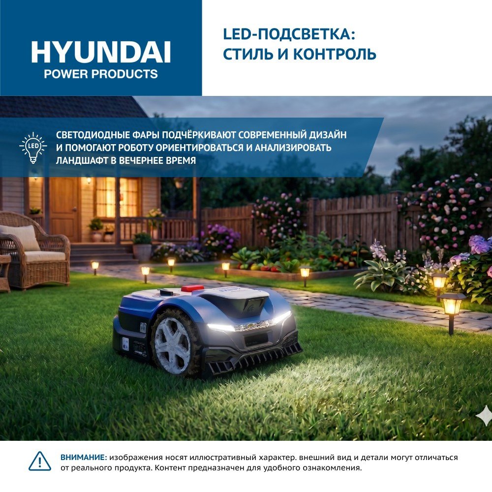 Газонокосилка-робот Hyundai L-Cortex-7