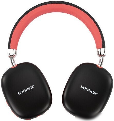 Наушники Sonnen HP-B12BR (черный/красный)