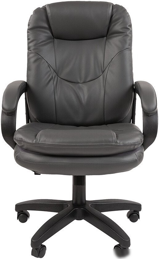 Офисное кресло CHAIRMAN 668LT N (черный пластик/экопремиум серый)