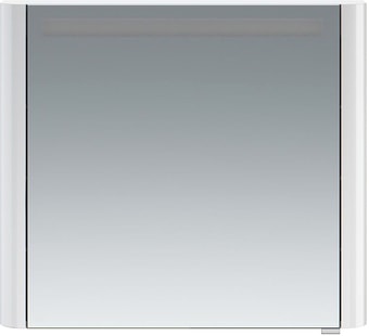 AM.PM Шкаф с зеркалом Sensation 80 M30MCL0801WG (левый, белый глянец)