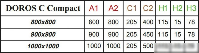 Душевой поддон Radaway Doros C Compact 100x100 [SDRC1010-05]