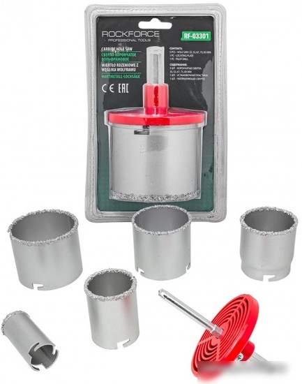Набор коронок RockForce RF-03301 7шт Набор коронок RockForce RF-03301 7шт