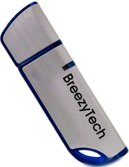 USB Flash BreezyTech U012 64GB (серебристый/синий)