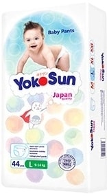 Трусики-подгузники YokoSun L 9-14 кг (44 шт)