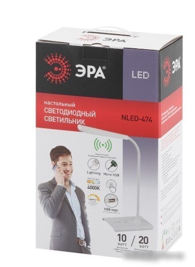 Лампа ЭРА NLED-474-10W-BK (Черный)