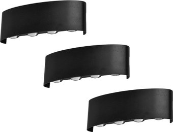 Уличный накладной светильник In Home TWIN-10B 10Вт 3000К IP54 4690612051970 (3шт, черный)
