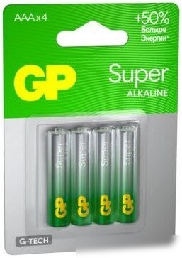 Батарейка GP Super G-Tech LR03/24AA21-2CRSBC4