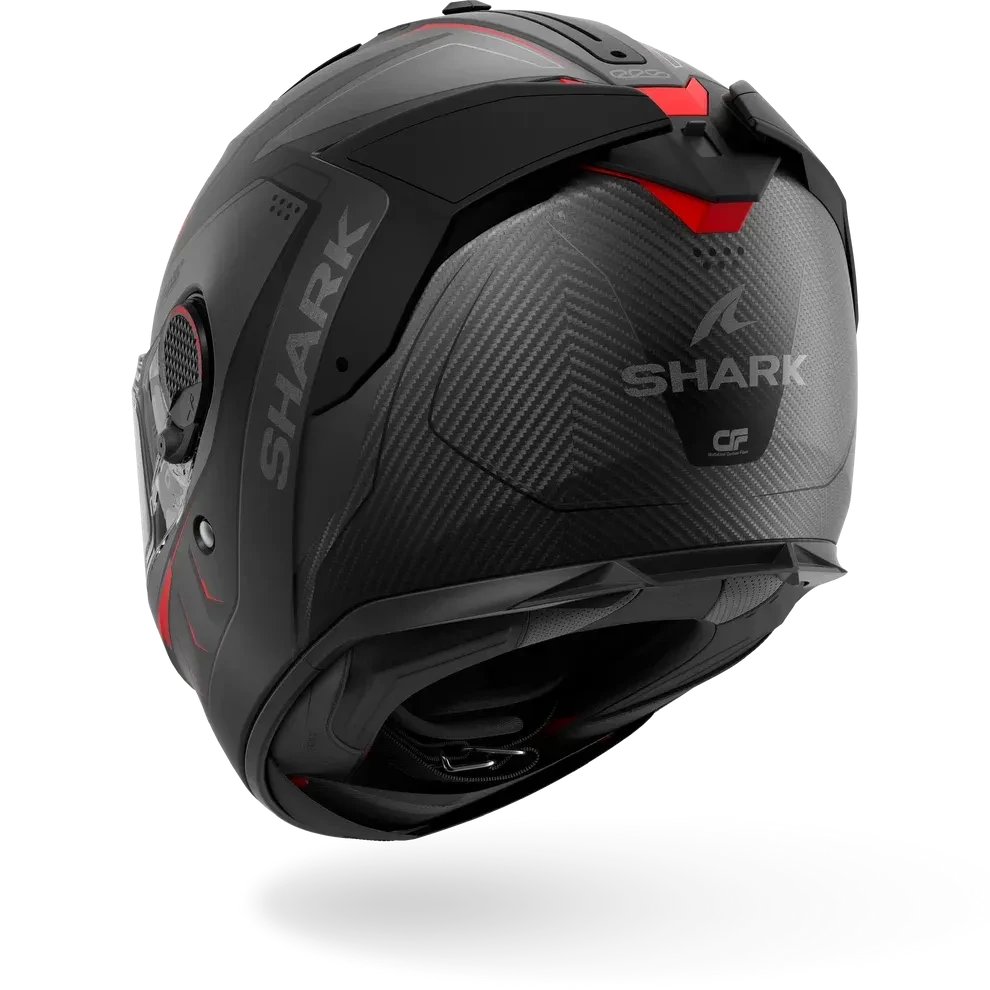 Мотошлем Shark Helmets Spartan GT Pro Carbon Mekarium HE1360E-DAR-M (M, черный матовый/антрацит/красный)