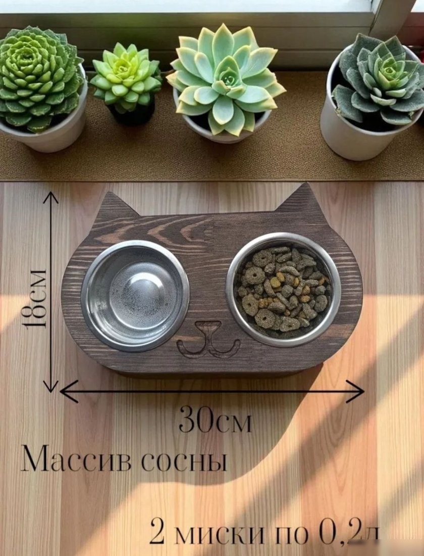 Миски на подставке KraftHouse 30x18x4см на подставке 2044890028483