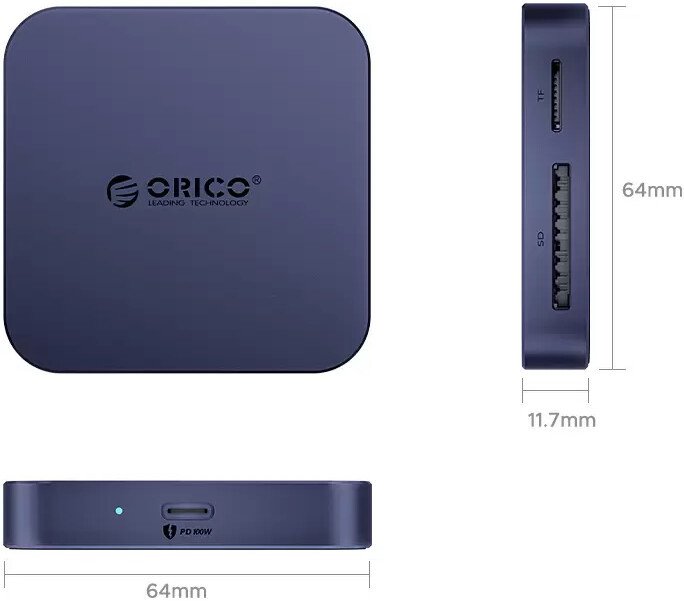 Карт-ридер Orico Air5-BL-BP