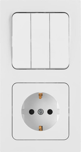 Блок розеток Bylectrica Astrum 3В-РЦ-7532 (белый)