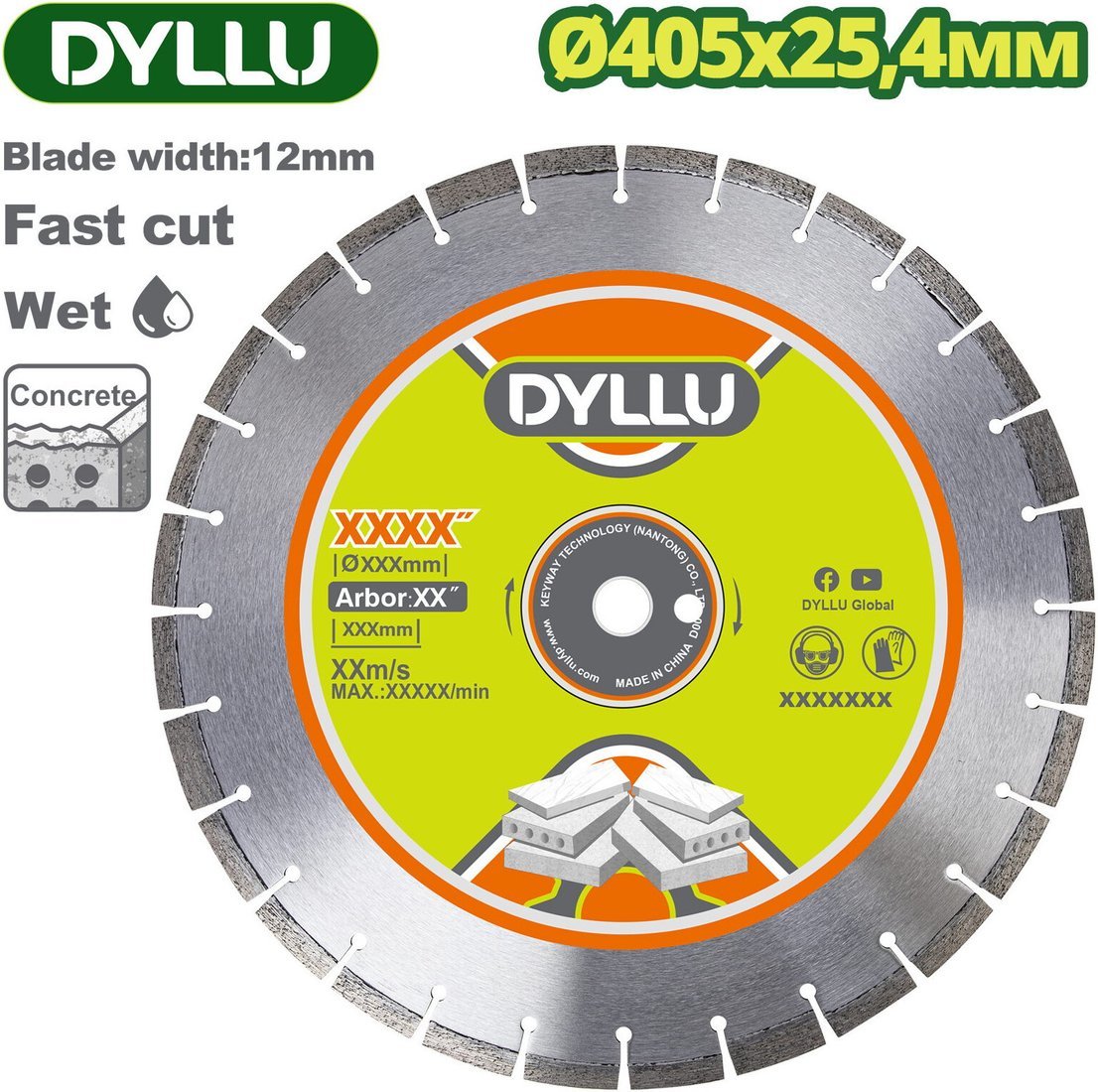 Отрезной диск алмазный Dyllu DTDC7502