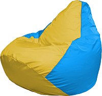 Кресло-мешок Flagman Груша Супер Мега 4XL Г5.1-263 (желтый/голубой)