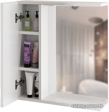 Mixline Шкаф с зеркалом Квадро 55 L 551700 (с подсветкой)