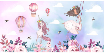 Виниловые обои Citydecor Princess 8 300x150