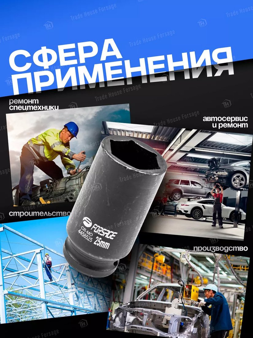 Головка слесарная FORSAGE F-4458525 (4753)