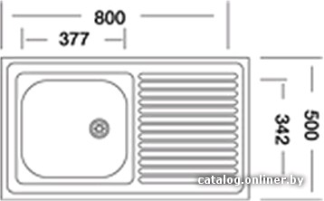 Кухонная мойка Kromevye N 216
