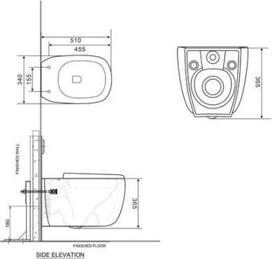 Унитаз подвесной Roxen StounFix Dual Fresh 968522