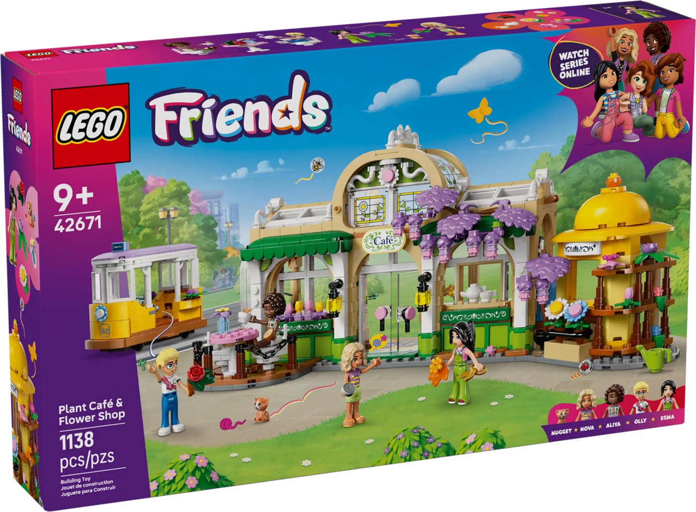 Конструктор LEGO Friends Кофейня с растениями и цветочный магазин 42671