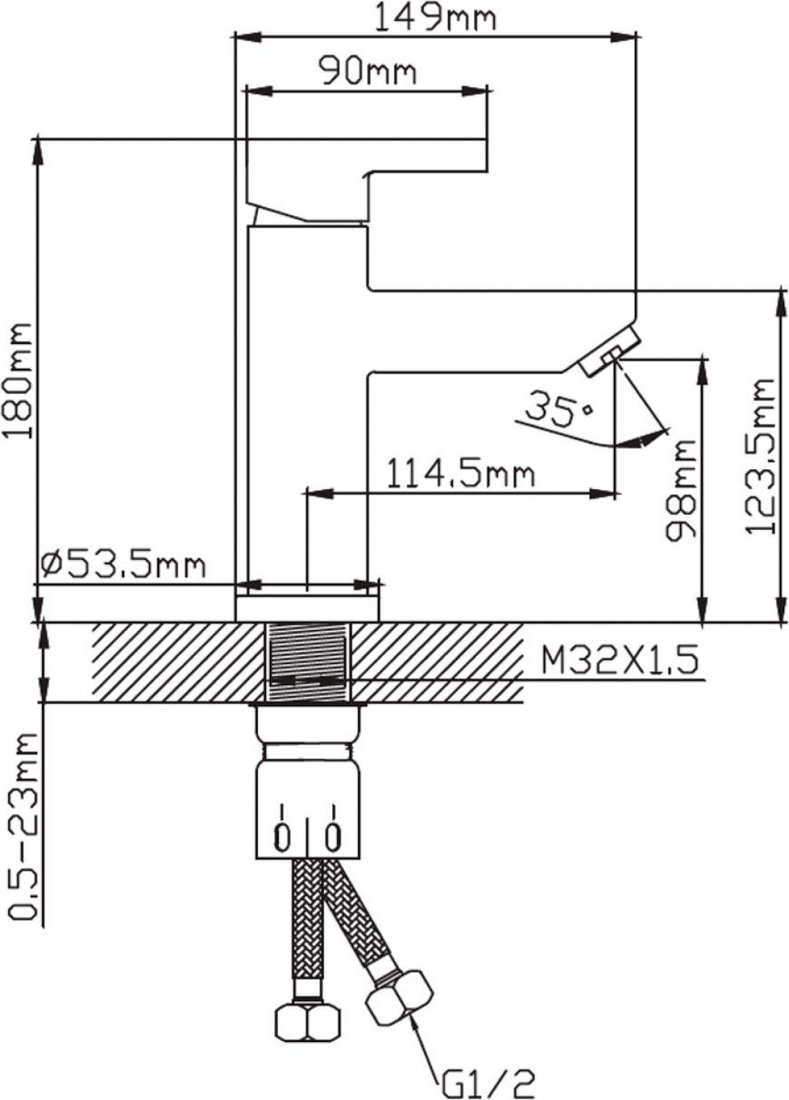 Смеситель Diadonna D236-10BL