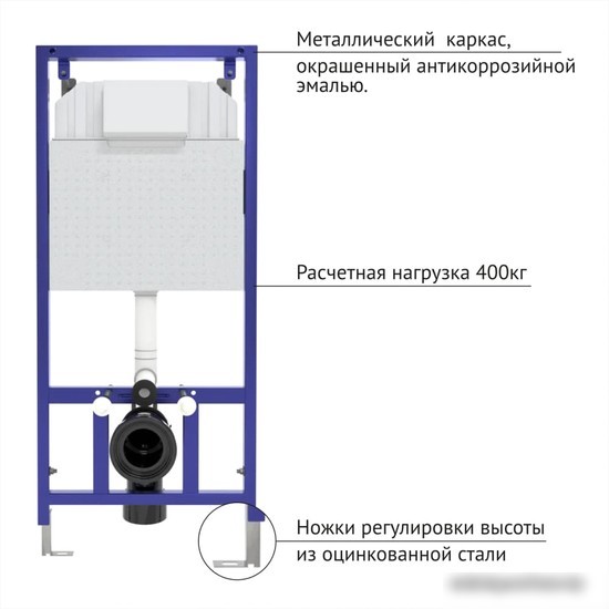 Унитаз Berges Wasserhaus Ego XL Rimless + Toma Slim SO + Novum525 + L3 043203