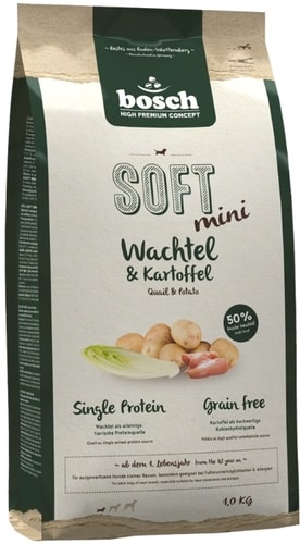 Сухой корм для собак Bosch Soft Mini Wachtel & Kartoffel 2.5 кг