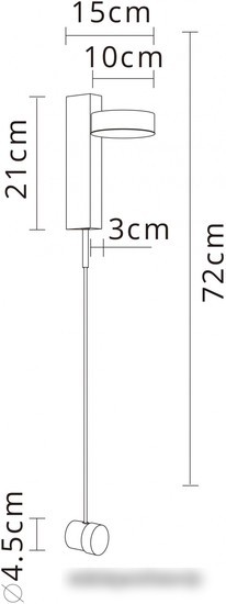 Бра Arte Lamp Mirach A2142AP-10BK