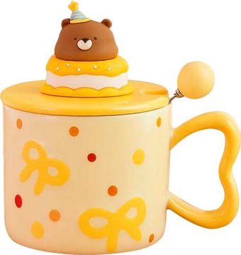 Кружка ILikeGift Funny bear ULB-591-03 (yellow)