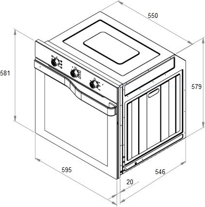 Электрический духовой шкаф Schtoff Decor 1200