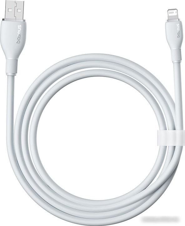 Кабель Baseus Pudding Series Fast Charging Cable 2.4A USB Type-A - Lightning (1.2 м, белый)