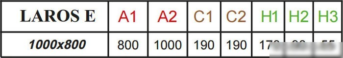 Душевой поддон Radaway Laros E Compact 100x80 (левый) [SLE81017-01L]