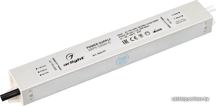 Блок питания Arlight ARPV-24040-D 026177 Блок питания Arlight ARPV-24040-D 026177