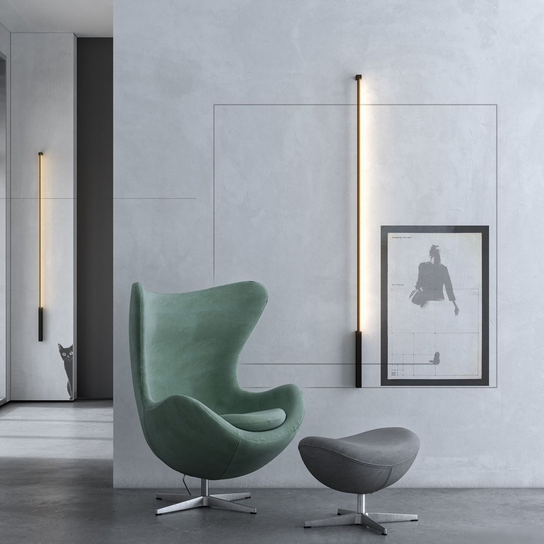 Бра Elektrostandard Alto 40133/LED (черный, 4000К)