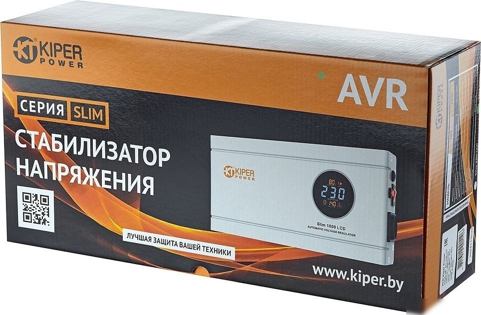 Стабилизатор напряжения Kiper Power Slim 500 LCD