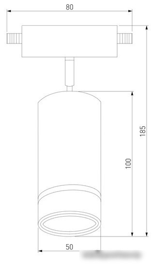 Трековый светильник Elektrostandard Glory LTB39 7W 4200K (черный/жемчуг)