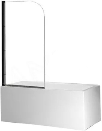 Стеклянная шторка для ванны Roxen Brimen 52010-80B 80х140