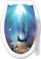 Сиденье для унитаза Europlast Дельфины 104-406-00 (жесткое)