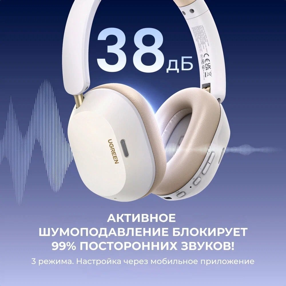 Наушники Ugreen HiTune Max5c HP203 (белый)