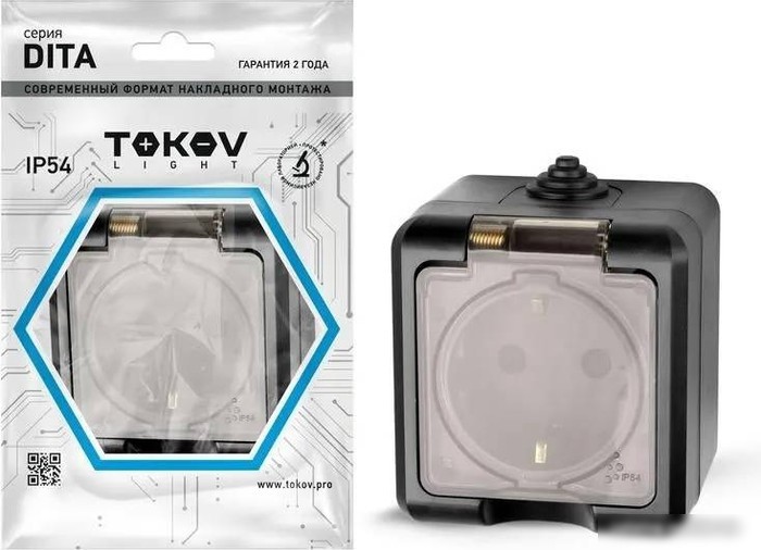 Розетка Tokov Electric Dita TKL-DT-R1Z-C14T-IP54
