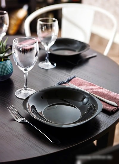 Тарелка глубокая Luminarc Carine Black L9818