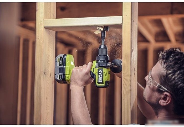 Ударная дрель-шуруповерт Ryobi RPD18X-242S 5133005283 (с 2-мя АКБ 2 Ач+4 Ач, сумка)