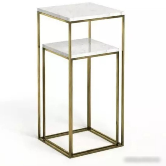 Журнальный столик Bergenson Bjorn Mayen Gold BB0000395 (белый/золото)