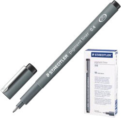 Ручка капиллярная Staedtler Пигмент Лайнер 308 04-9 (черный)